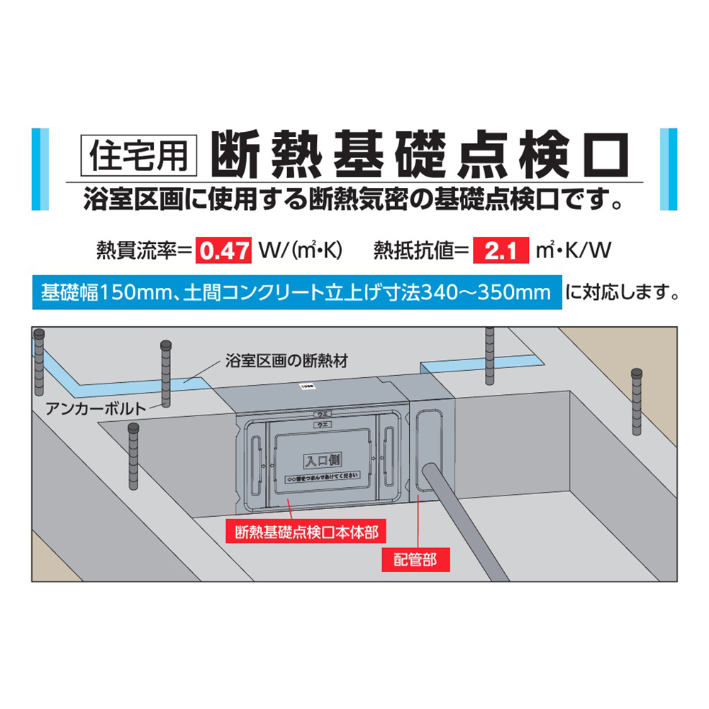 断熱基礎点検口600型